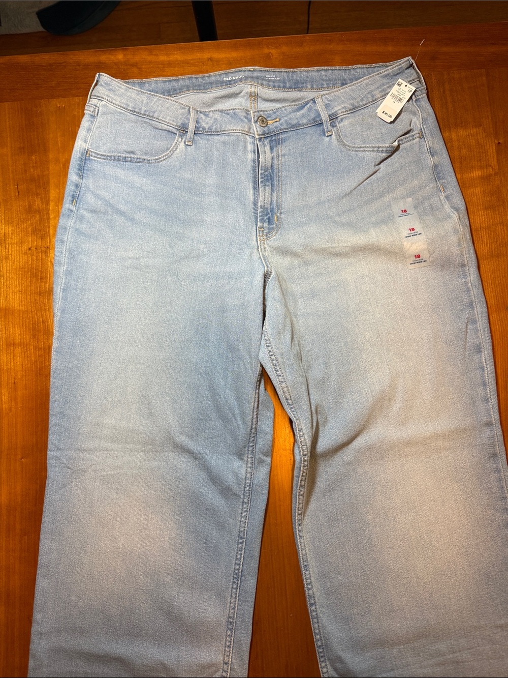 Old Navy Pale Blue Women's Wide Leg Jeans